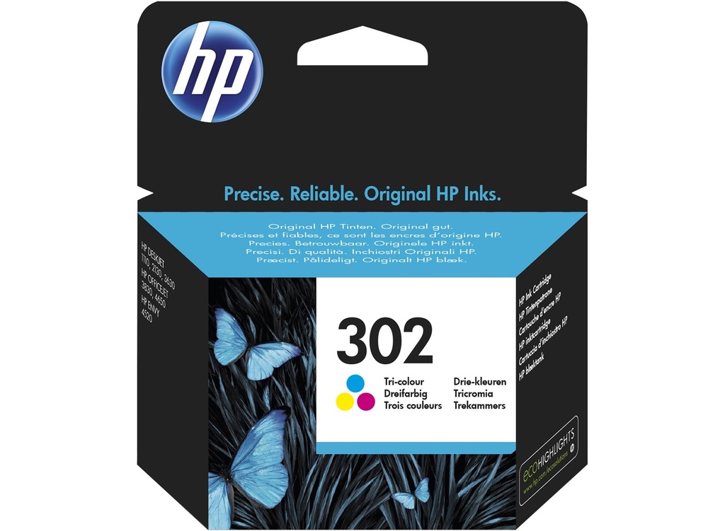 Cartus cerneala Tri-Colour HP Deskjet 2130 All-in-One NR.302 Cyan/Magenta/Yellow Original