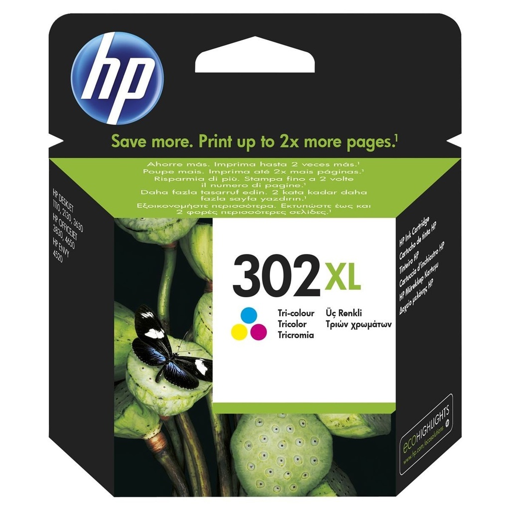 Cartus cerneala Tri-Colour HP Deskjet 2130 All-in-One NR.302XL Cyan/Magenta/Yellow Original