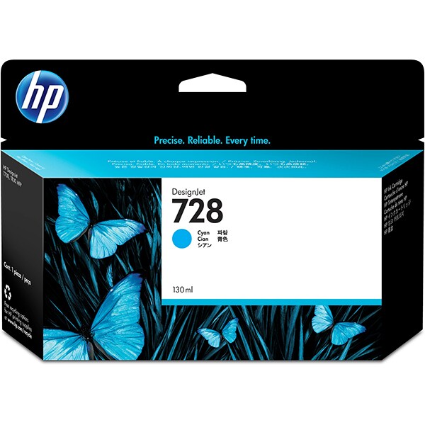 Cartus cerneala HP DJ T740 NR.728 130ml NR.728 F9J67A 130ml Cyan Original