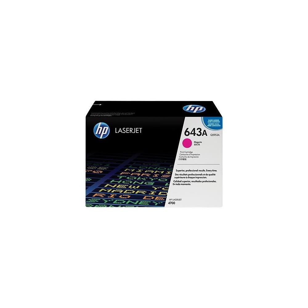 Cartus toner HP Color LJ 4700 NR.643A, HP 643A, Q5953A, 10k, Magenta, Original