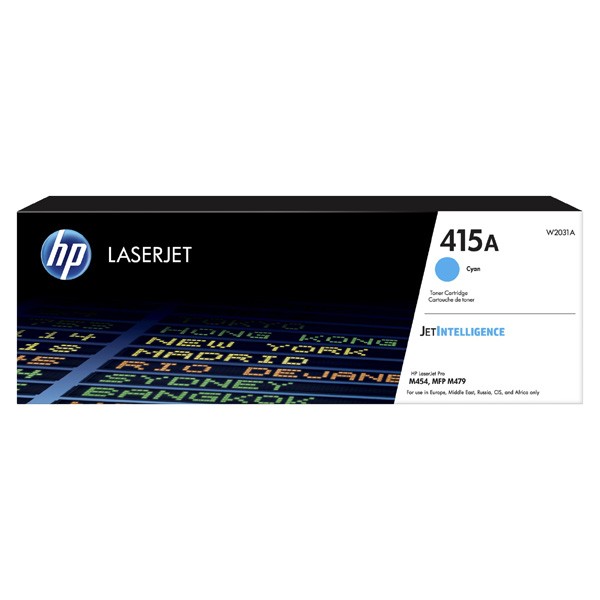Cartus toner HP M454DW, MFP M479DW NR.415A 2.1k NR.415A W2031A 2.1k Cyan Original