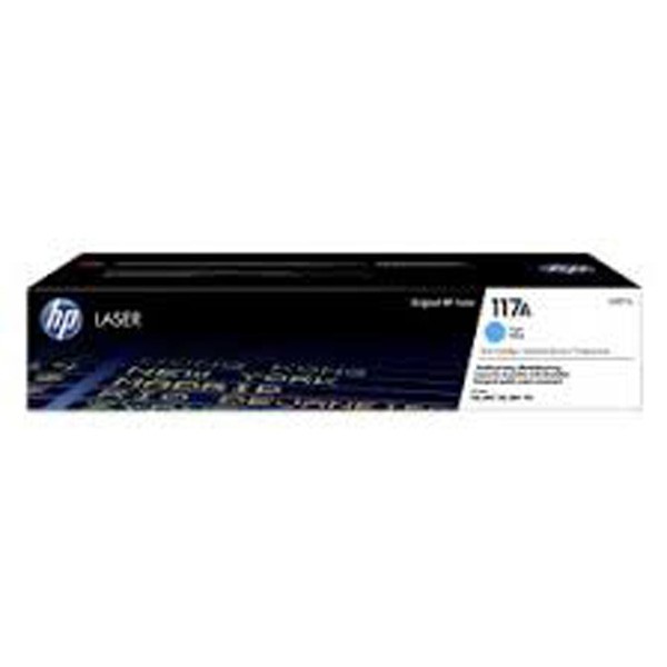 Cartus toner HP Color Laser 150a, MFP 178nw, MFP 179fnw, NR.117A, HP 117A, W2071A, 0.7k, Cyan, Original
