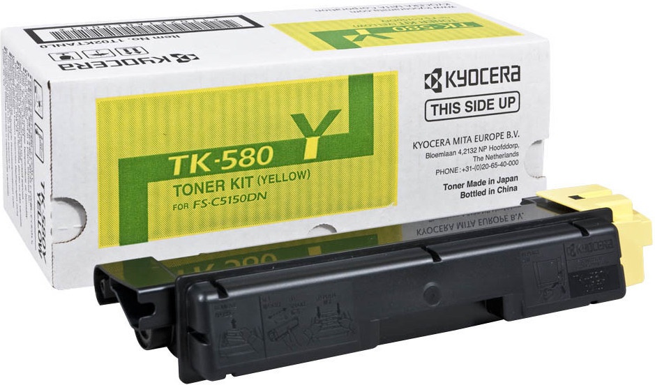 Cartus toner Kyocera Mita FSC 5150DN TK-580 TK-580Y 2.8k Yellow Original
