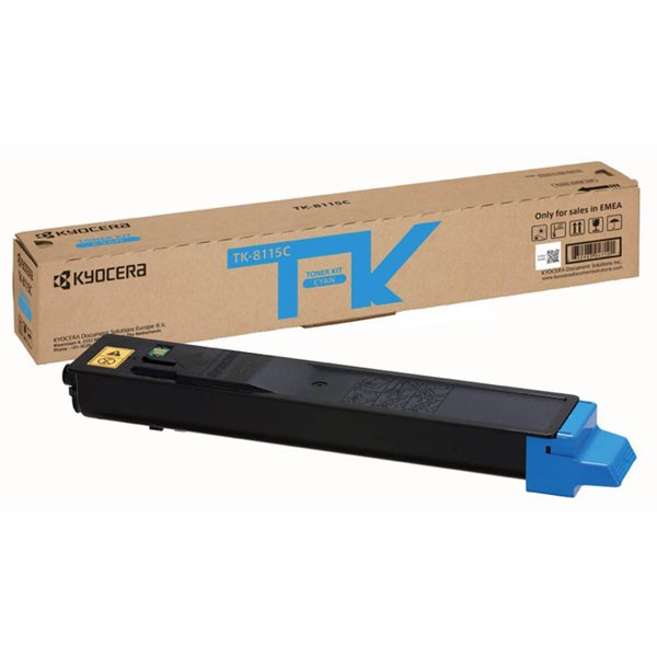 Cartus toner Kyocera Mita M 8124 CIDN TK-8115C 6k Cyan Promo Original