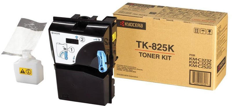 Cartus toner Kyocera Mita C2520, C2525E, 3225, 3232, C3232E, C4035 BK TK-825 TK-825K Black Original