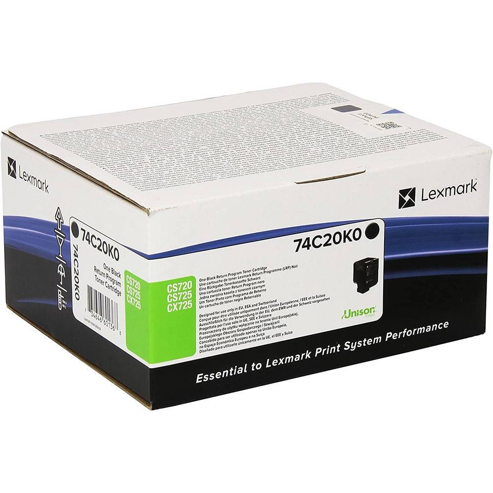 Cartus toner Lexmark RETURN CS720, CS725, CX725 3k Black Original