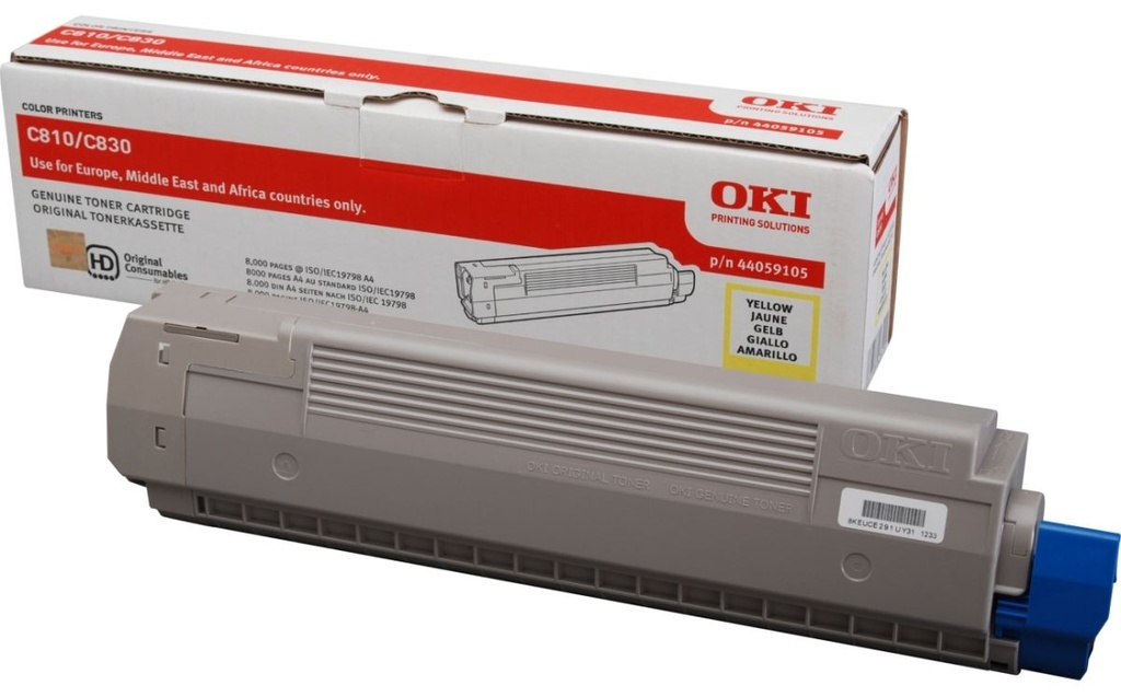 Cartus toner Okidata C 810 Yellow Original