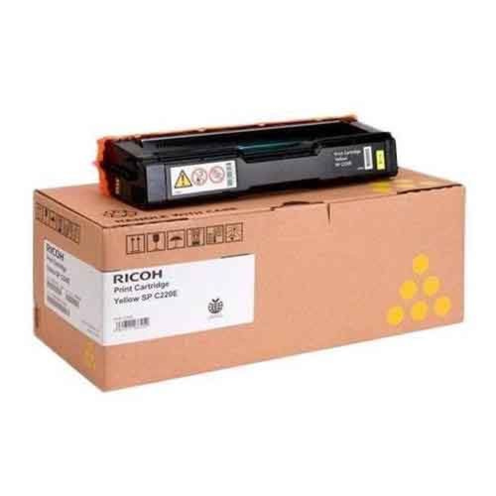 Cartus toner Ricoh SP C220S, SP C221F, SP C222SF Type SP C220E 407643 406106 Yellow Original