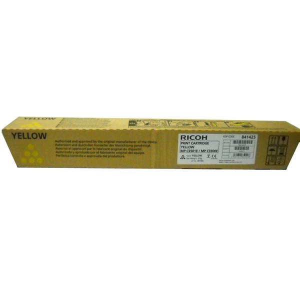 Cartus toner Ricoh Aficio MP C3501, MP C2800, MP C3300, MP C3001 841425, 841429 Yellow Original
