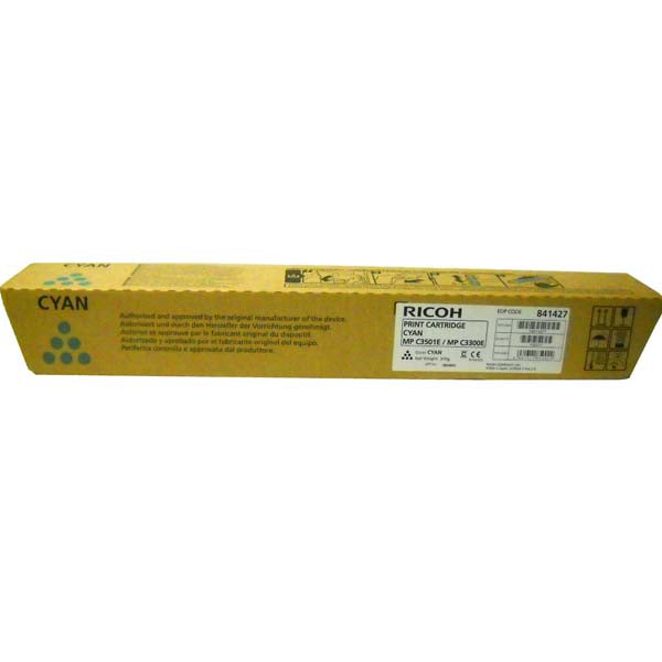 Cartus toner Ricoh MP C3501, MP C2800, MP C3300, MP C3001 842046 Cyan Original