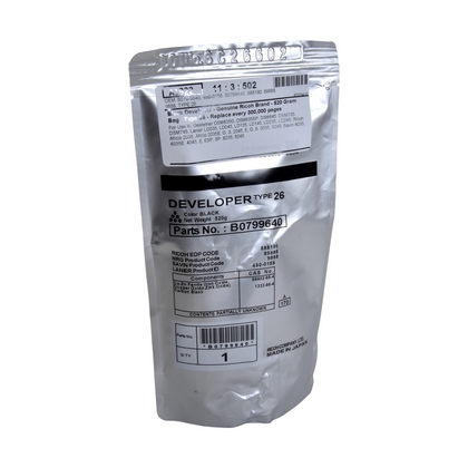 Developer Ricoh Aficio 2045, Aficio 3045, Aficio 2035, Aficio 3035 TYPE 26 Black Original