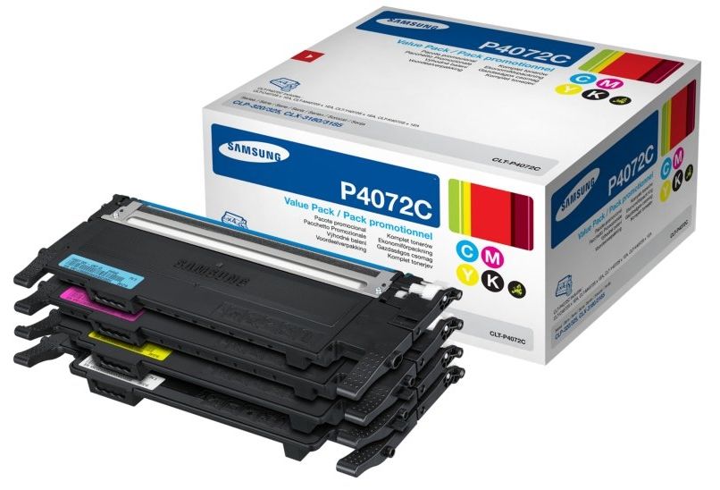 Multipack Toner Samsung CLP 320 N, CLX 3185 FN, CLX 3185, CLP325 W, CLP 325, CLX 3185 W, CLP 320, CLX 3185 N, CLX 3180, CLP 325 N CMYK SU382A Cyan/Magenta/Yellow/Black Original