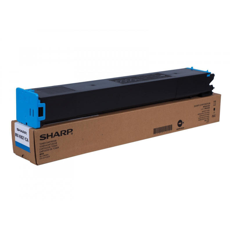 Cartus toner Sharp MX 2651, MX 3050 N, MX 3051, MX 3051 EU, MX 3061, MX 3061 EU, MX 3061 S, MX 3061 SEU, MX 3071, MX 3071 EU, MX 3071 S, MX 3071 SEU, MX 3550 N, MX 3551, MX-61GTCA 24k Cyan Original