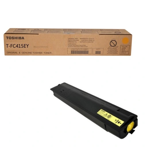 Cartus toner Toshiba E-STUDIO 2515 AC, E-STUDIO 3015 AC, E-STUDIO 3515 AC, E-STUDIO 4515 AC, E-STUDIO 5015 AC 6AJ00000182, T-FC415EY Equivalent to TFC415EY, 33,6k Yellow Original