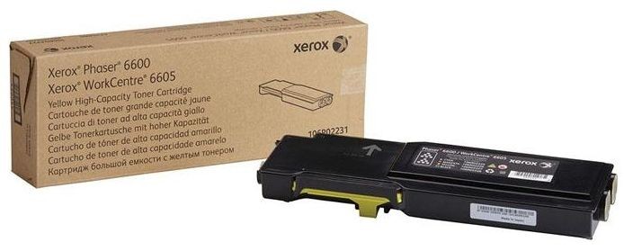 Cartus toner Xerox Phaser 6600, WC6605 106R02251 2k Yellow Original