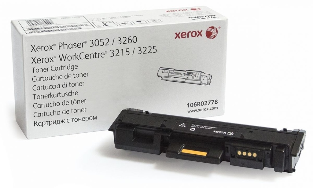 Cartus toner Xerox Phaser 3260, WC3225, Phaser 3052, WC3215 3K Black Original
