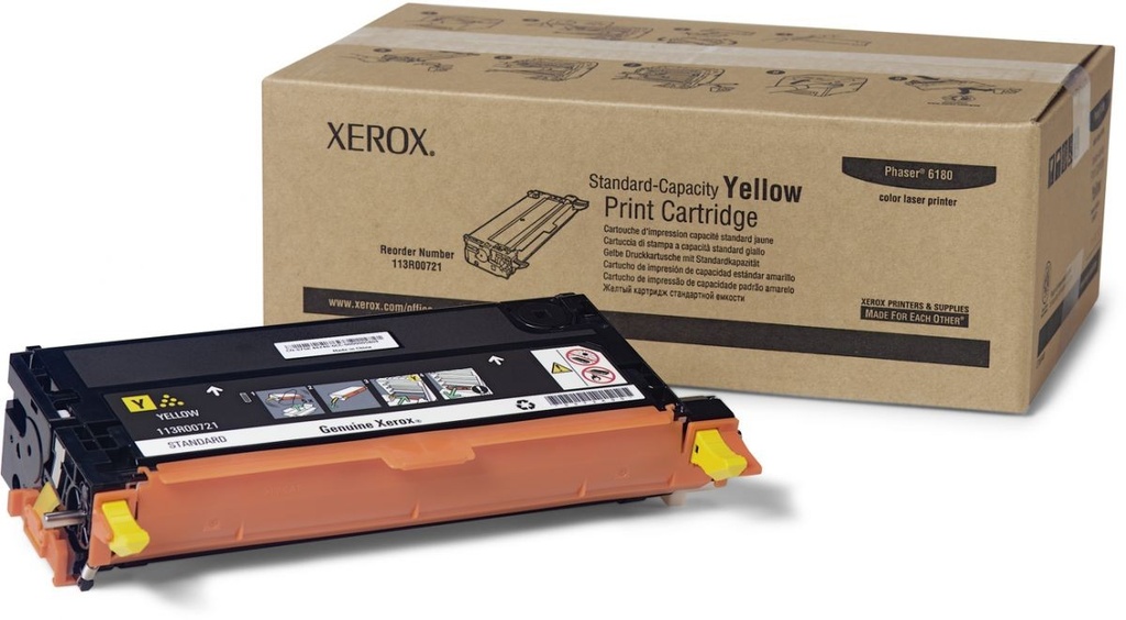 Cartus toner Xerox Phaser 6180 113R00721 2k Yellow Original