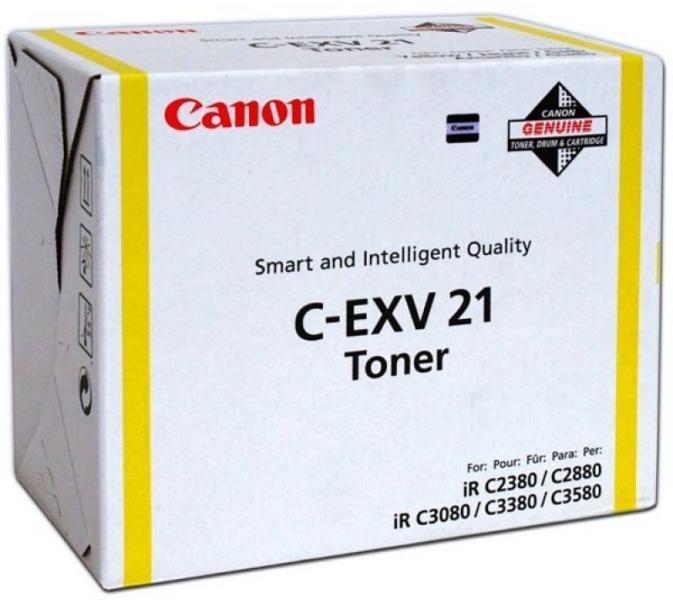 Cartus toner Canon iRC 2380, IRC 2880, IRC 3080, IRC 3380 C-EXV21 C-EXV21Y, 0455B002AA Yellow Original