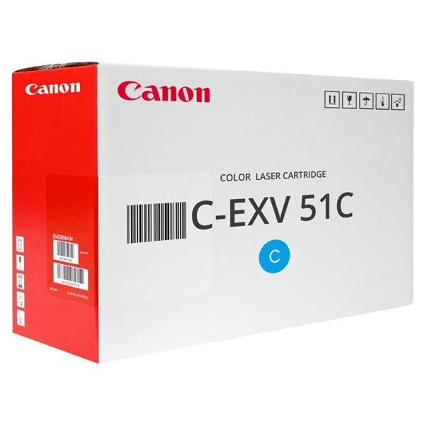 Cartus toner Canon IRA C5535ip, IRA C5535i, IRA C5540i, IRA C 5550i, IRA C5560i, IR DX C5735i, IR DX C5740i, IR DX C5750i, IR DX C5760i C-EXV51C, 0482C002AA Cyan Original