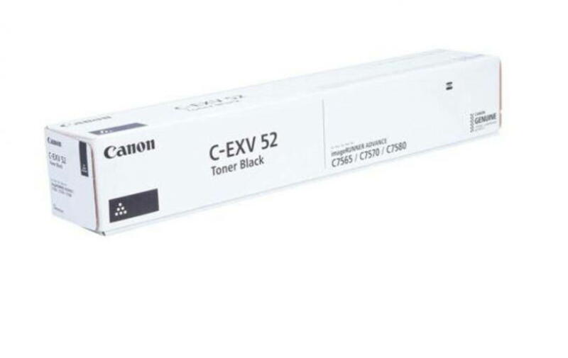 Cartus toner Canon IR DX C7765i, IR DX C7770i, IR DX C7780i C-EXV52BK, 0998C002AA Black Original