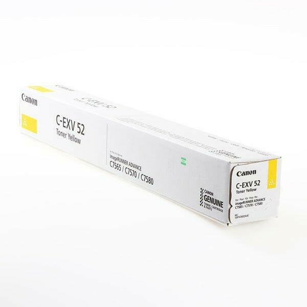 Cartus toner Canon IR DX C7765i, IR DX C7770i, IR DX C7780i C-EXV52Y, 1001C002AA Yellow Original