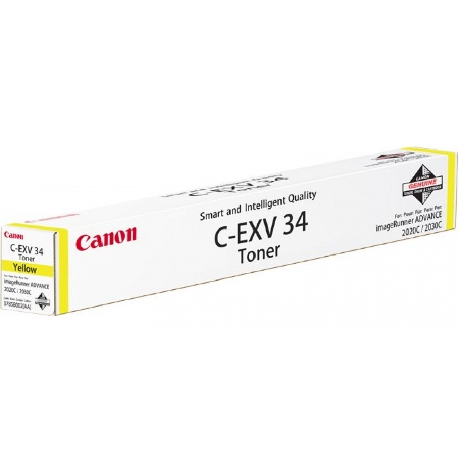 Cartus toner Canon iRC 2020, IRC 2030 C-EXV34 C-EXV34Y, 3785B002AA Yellow Original