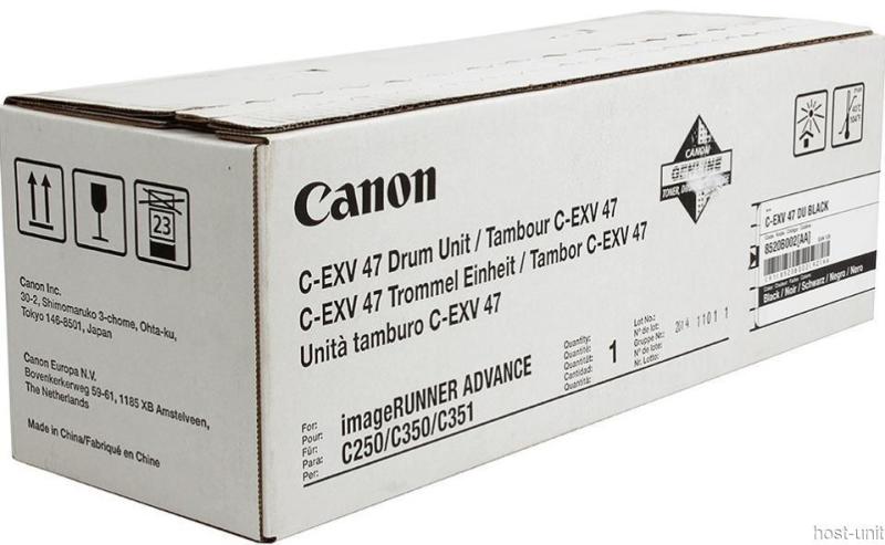 Drum Unit Canon IRA C250i, IRA C350i, IRA C351if C-EXV47 C-EXV47B, 8520B002AA Black Original