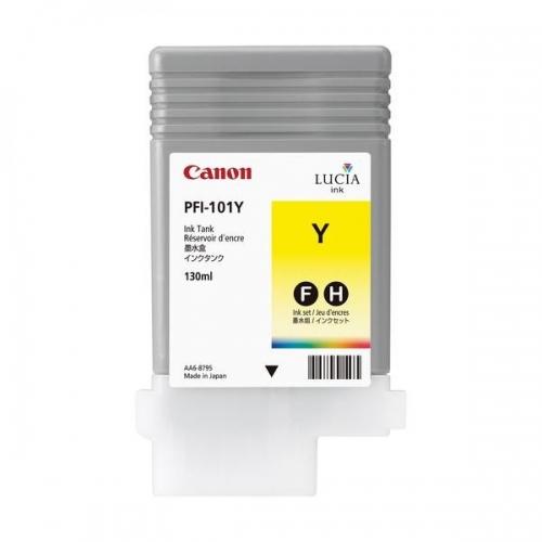 Pigment Ink Tank Canon PFI-101 iPF 6000S, iPF 5000 PFI-101, 0886B001AA Inks 130 ml Yellow Original