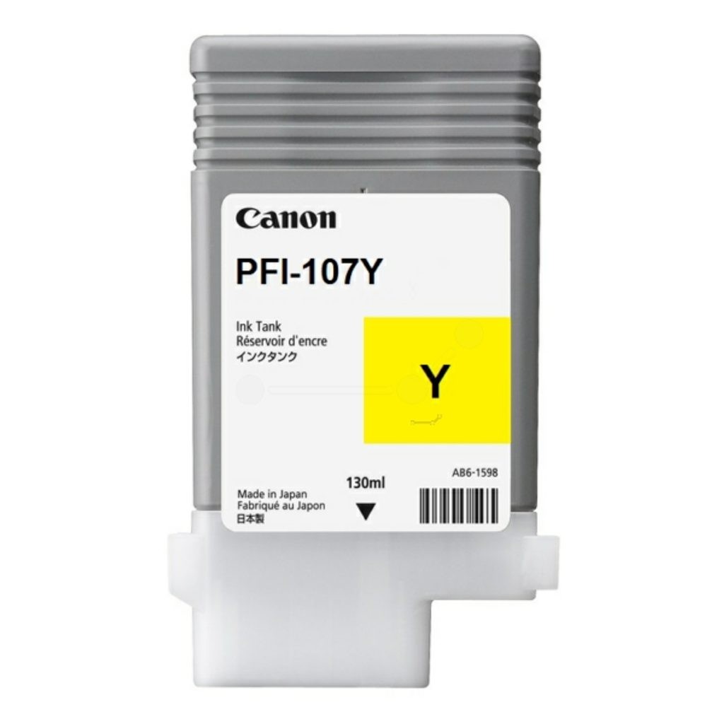 Pigment Ink Tank Canon iPF 770, iPF 780, iPF 785, iPF 670, iPF 680, iPF 685 PFI-107, 6708B001AA Inks 130 ml Yellow Original