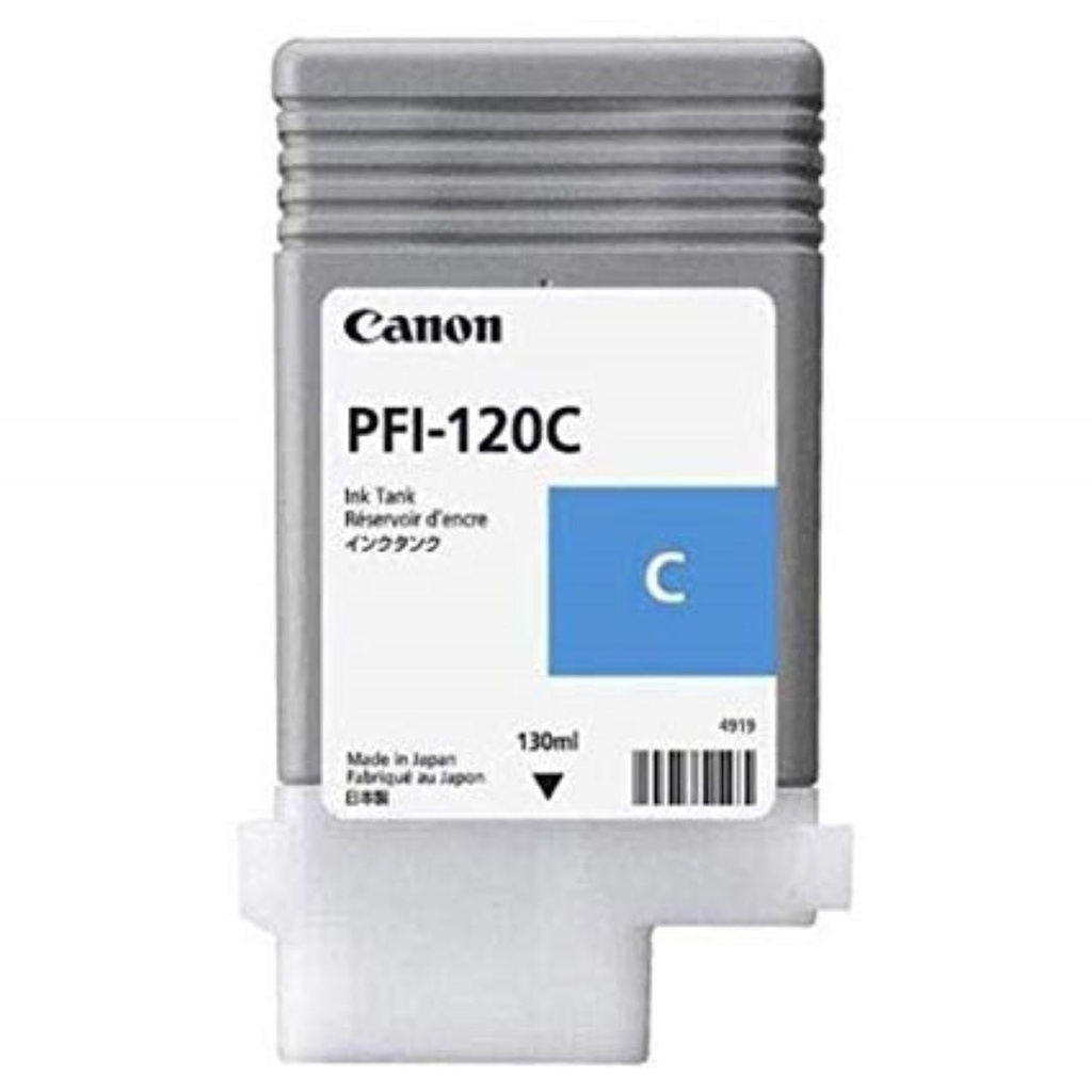 Cartus cerneala Canon PFI-120 imagePROGRAF TM-200, imagePROGRAF TM-205, imagePROGRAF TM-300, imagePROGRAF TM-305, PFI-120, 2886C001AA Inks 130 ml Cyan Original