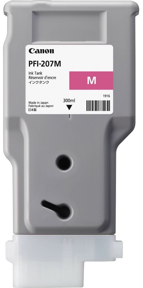 Dye Ink Tank Canon PFI-207 iPF 780, iPF 785, iPF 680, iPF 685 PFI-207, 8791B001AA Inks 330 ml Magenta Original