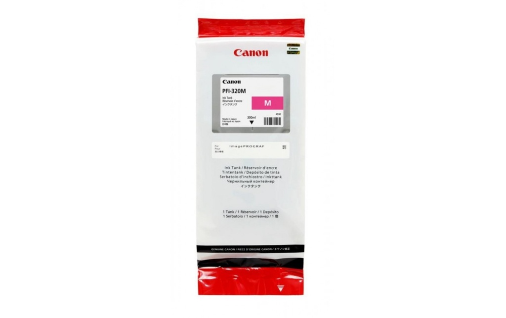 Cartus cerneala Canon imagePROGRAF TM-200, imagePROGRAF TM-205, imagePROGRAF TM-300, imagePROGRAF TM-305, PFI-320, 2892C001AA Inks ( nu este compatibil cu TM-255, TM-350, TM-355) 330 ml, PFI-320 Magenta Original