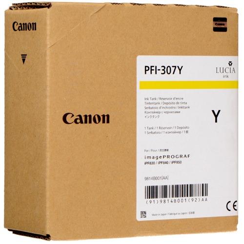 Ink Tank Canon PFI-307 iPF 830, iPF 840, iPF 850 PFI-307, 9814B001AA Inks 330 ml Yellow Original