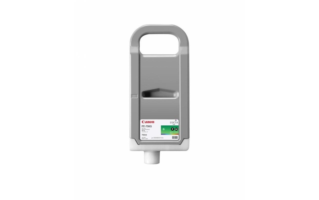 Pigment Ink Tank Canon PFI-706 iPF 8300S, iPF 8400SE, iPF 8400, iPF 8400, iPF 8300, iPF 8400S, iPF 9400S, iPF 9400 PFI-706, 6688B001AA Inks 700 ml Green Original