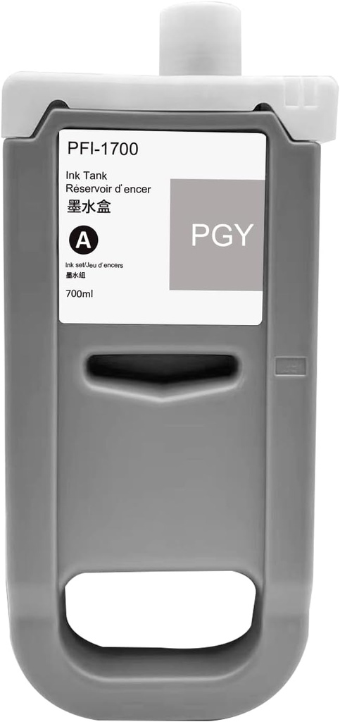 Pigment Ink Tank Canon PFI-1700 imagePROGRAF PRO-2100, imagePROGRAF PRO-4100S, imagePROGRAF PRO-4100, imagePROGRAF PRO-6100S, imagePROGRAF PRO-2000, imagePROGRAF PRO-4000S, imagePROGRAF PRO-6000S PFI-1700, 0782C001AA Photo Grey Original