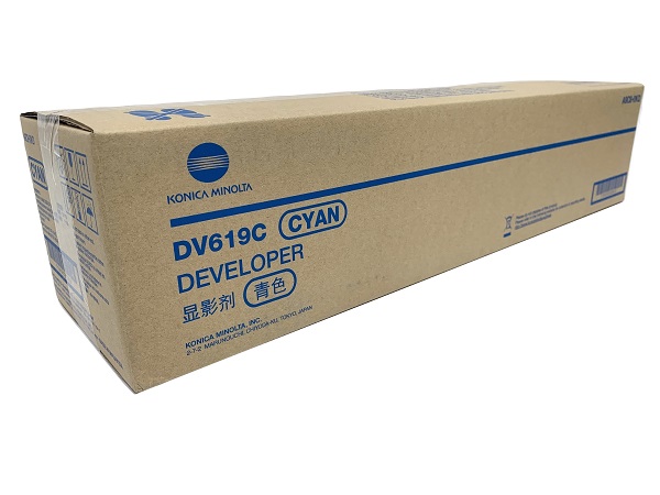Developer Minolta Bizhub C458, Bizhub C558, Bizhub C658 DV619 DV619C A9C80KD 600K Cyan Original