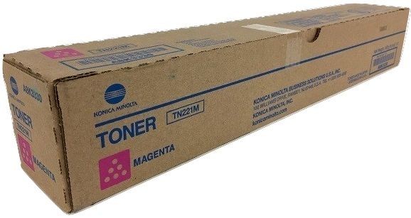 Cartus toner Minolta Bizhub C227, Bizhub C287, TN221 TN221M A8K3350 1 spiral bottle, 467 g Toner, yield approx. 21k / 5% Magenta Original
