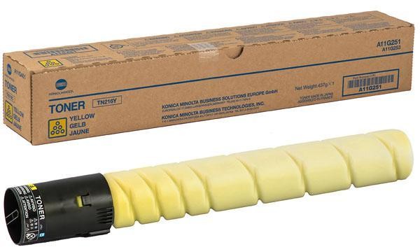 Cartus toner Minolta Bizhub C220, Bizhub C280, TN216 TN216Y A11G251 1 spiral bottle, yield approx. 26k / 5% Yellow Original