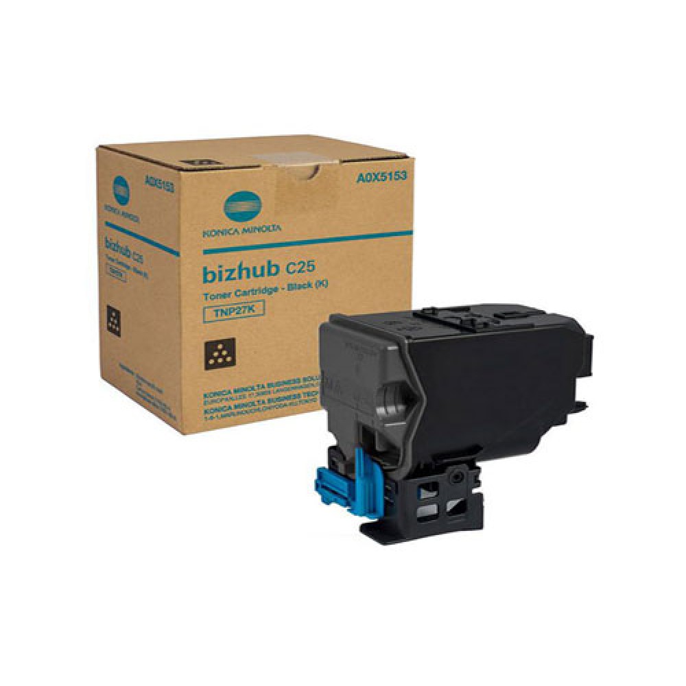 Cartus toner Minolta Bizhub C25 TNP27 TNP27K A0X5153 1 cartridge, yield approx. 6.000 / 5% Black Original