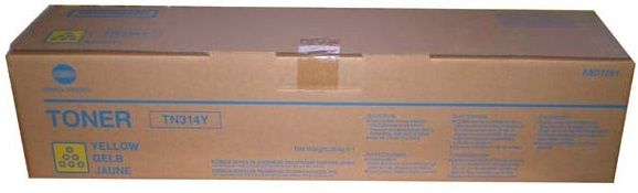 Cartus toner Minolta Bizhub C353, Bizhub C353P TN314 TN314 Y A0D7251 1 cartridge, approx. 20k / 5%, Polymer-Toner Yellow Original