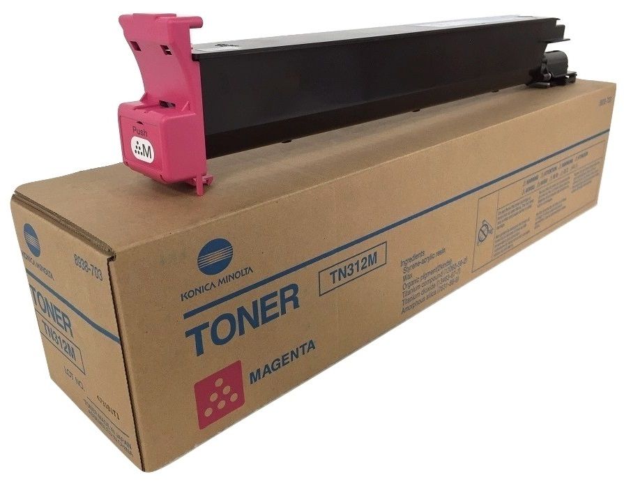 Cartus toner Minolta Bizhub C300, Bizhub C352, Bizhub C352P TN312 TN312 M 8938707 1 cartridge, 260g Polymer toner, approx. 12k / 5% Magenta Original