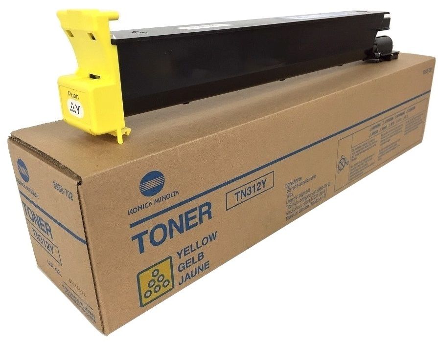 Cartus toner Minolta Bizhub C300, Bizhub C352, Bizhub C352P TN312 TN312 Y 8938706 1 cartridge, 260g Polymer toner, approx. 12k / 5% Yellow Original