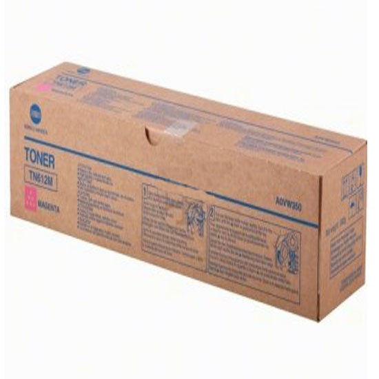 Cartus toner Minolta Bizhub Pro C 6501+eP, Bizhub Pro C 5501 TN612 TN612M, A0VW350 1 bottle cartridge, 500g, yield C6501 ca. 26k / C5501 ca. 25k (5%) Magenta Original