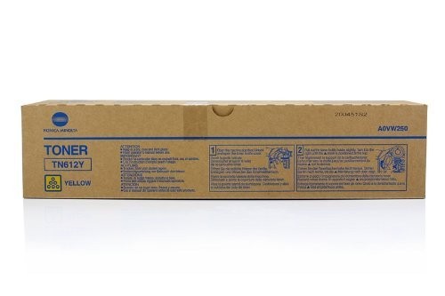 Cartus toner Minolta Bizhub Pro C 6501+eP, Bizhub Pro C 5501 TN612 TN612Y, A0VW250 1 bottle cartridge, 500g, yield C6501 ca. 26k / C5501 ca. 25k (5%) Yellow Original
