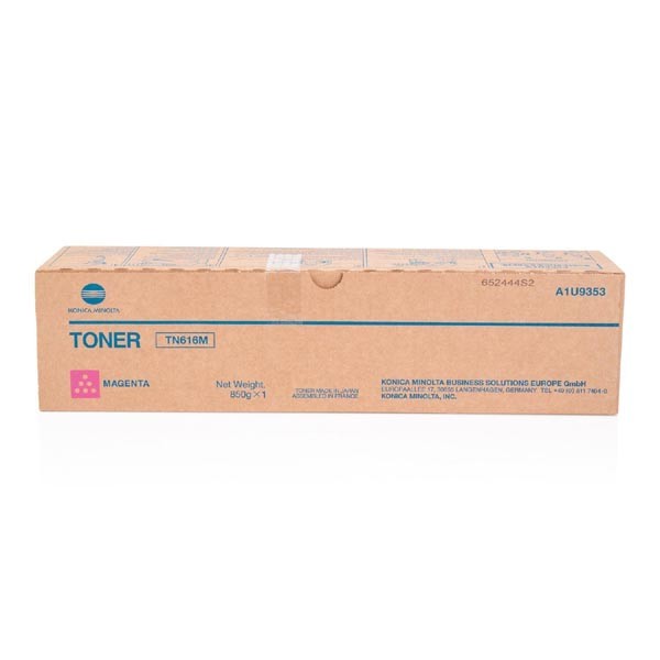 Cartus toner Minolta Bizhub Pro C6000, Bizhub C7000P TN616 TN616M, A1U9353 1 bottle cartridge, Polymer toner, yield C7000 / C6000 ca. 41,8k (5%) Magenta Original
