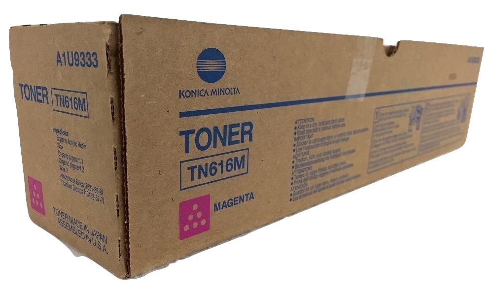 Cartus toner Minolta Bizhub Pro C6000L TN616L TN616ML, A1U9352 1 bottle cartridge, Polymer toner, yield ca. 27.9K Magenta Original
