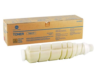 Cartus toner Minolta Bizhub Pro C70hc TN617 TN617Y, A1U9251 1 bottle cartridge, Polymer hc toner, yield ca. 31k (5%) Yellow Original