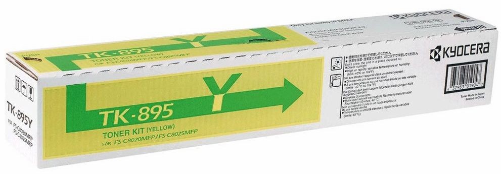 Cartus toner Kyocera Mita FS C8020MFP TK-895 TK-895Y Yellow Promo Original