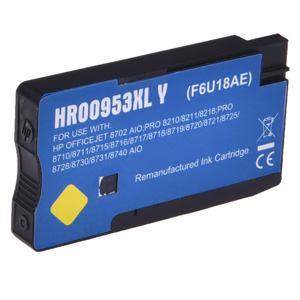 Cartus cerneala HP OFFICEJET PRO 7720, OFFICEJET PRO 7740, OFFICEJET PRO 8210, OFFICEJET PRO 8710, OFFICEJET PRO 8715, OFFICEJET PRO 8718, OFFICEJET PRO 8719 L0S67AN,F6U18AE Yellow Compatibil Business Ink