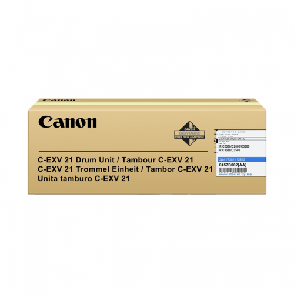 Drum Unit Canon iRC 2380, IRC 2880, IRC 3080, IRC 3380, C-EXV21 CY Cyan Original